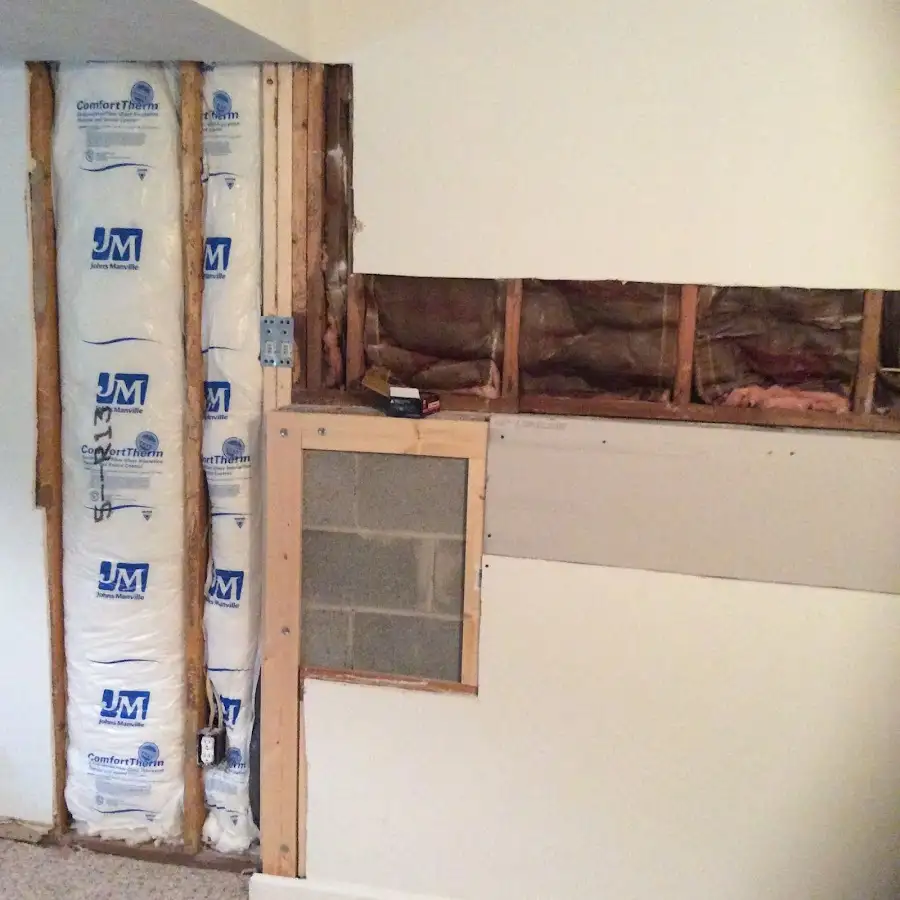 Wall insulation replacement during Contents Cleaning & Restoration in Hollywood